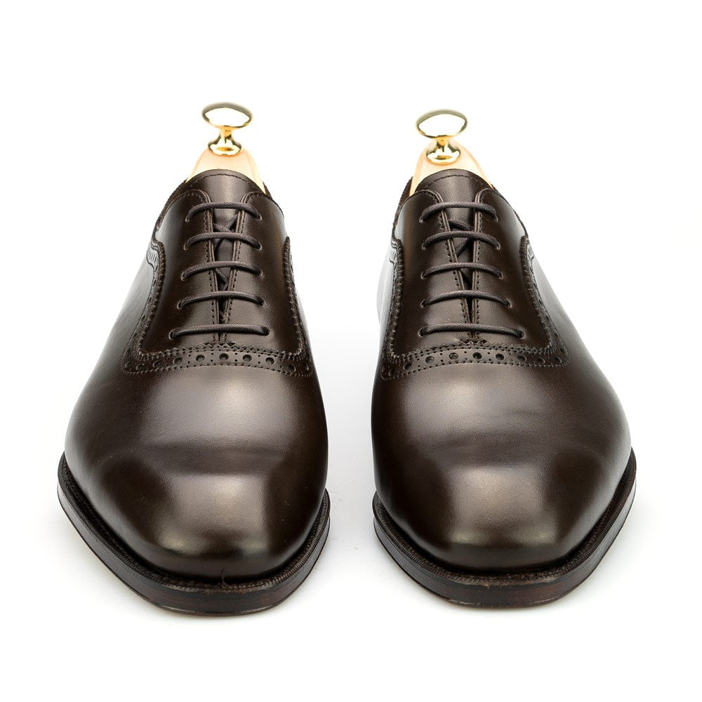 Height Increasing Brown Leather Paveley Brogue Oxfords
