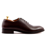 Brown Leather Drayton One Cut Oxfords 