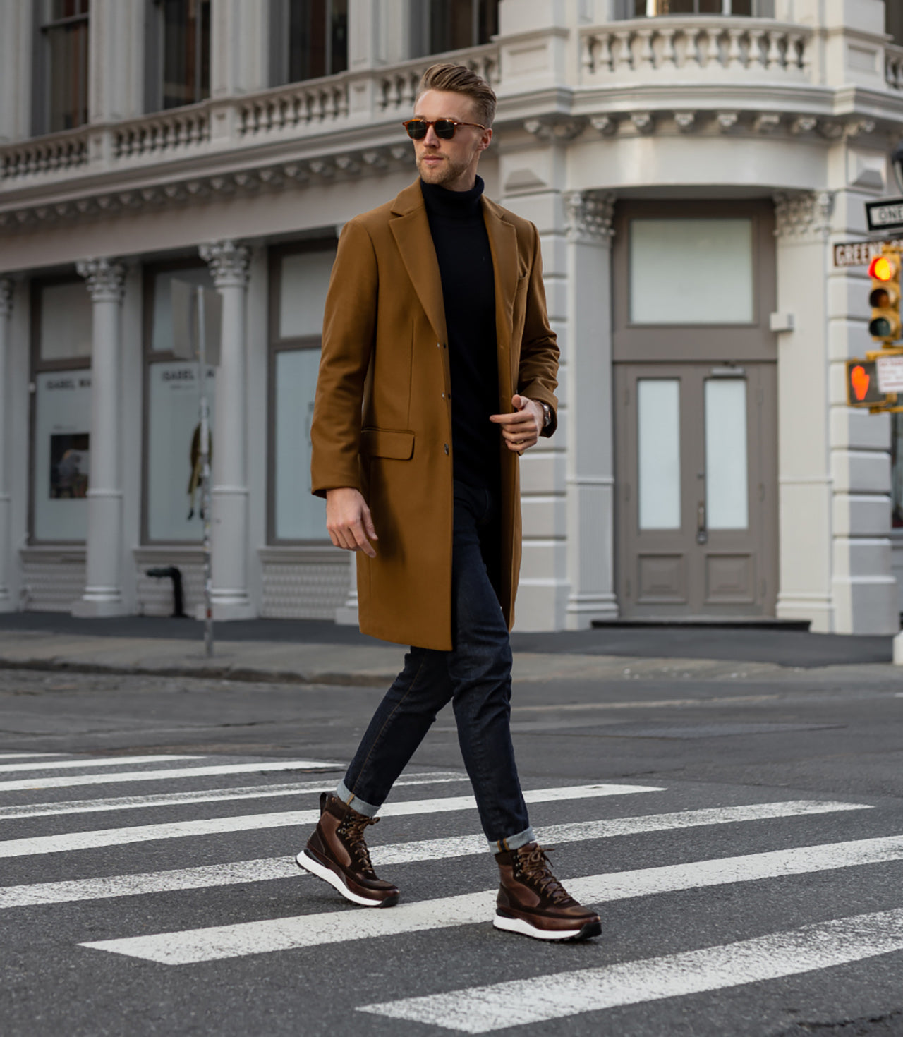 Brown Leather and Suede Dreketi High Top Sneaker Boots