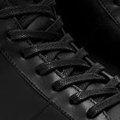 Black Waxed Flat Sneaker Laces