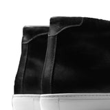Height Increasing Black Leather Coleman Sneaker Boots