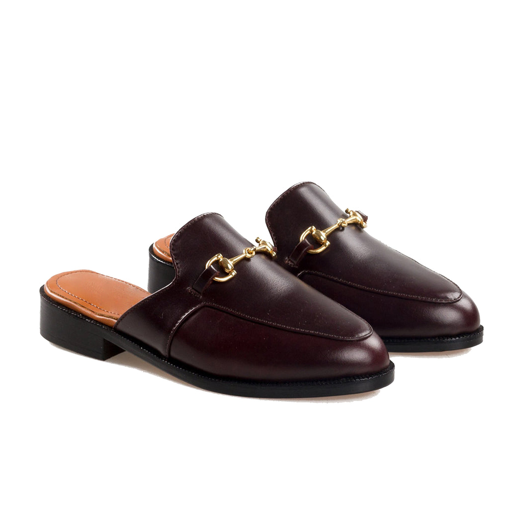 Purple Leather Woodford Balmoral Toe Cap Oxfords