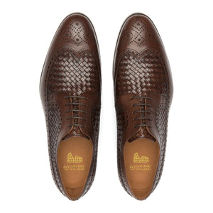 Brown Leather Norwood Brogue Derby Shoes