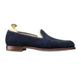 Flat Feet Shoes - Navy Blue Suede Rotenburg Loafers with Arch Support