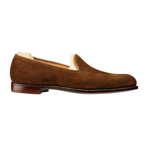 Flat Feet Shoes - Tan Suede Helmstedt Loafers with Arch Support