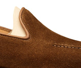 Flat Feet Shoes - Tan Suede Helmstedt Loafers with Arch Support