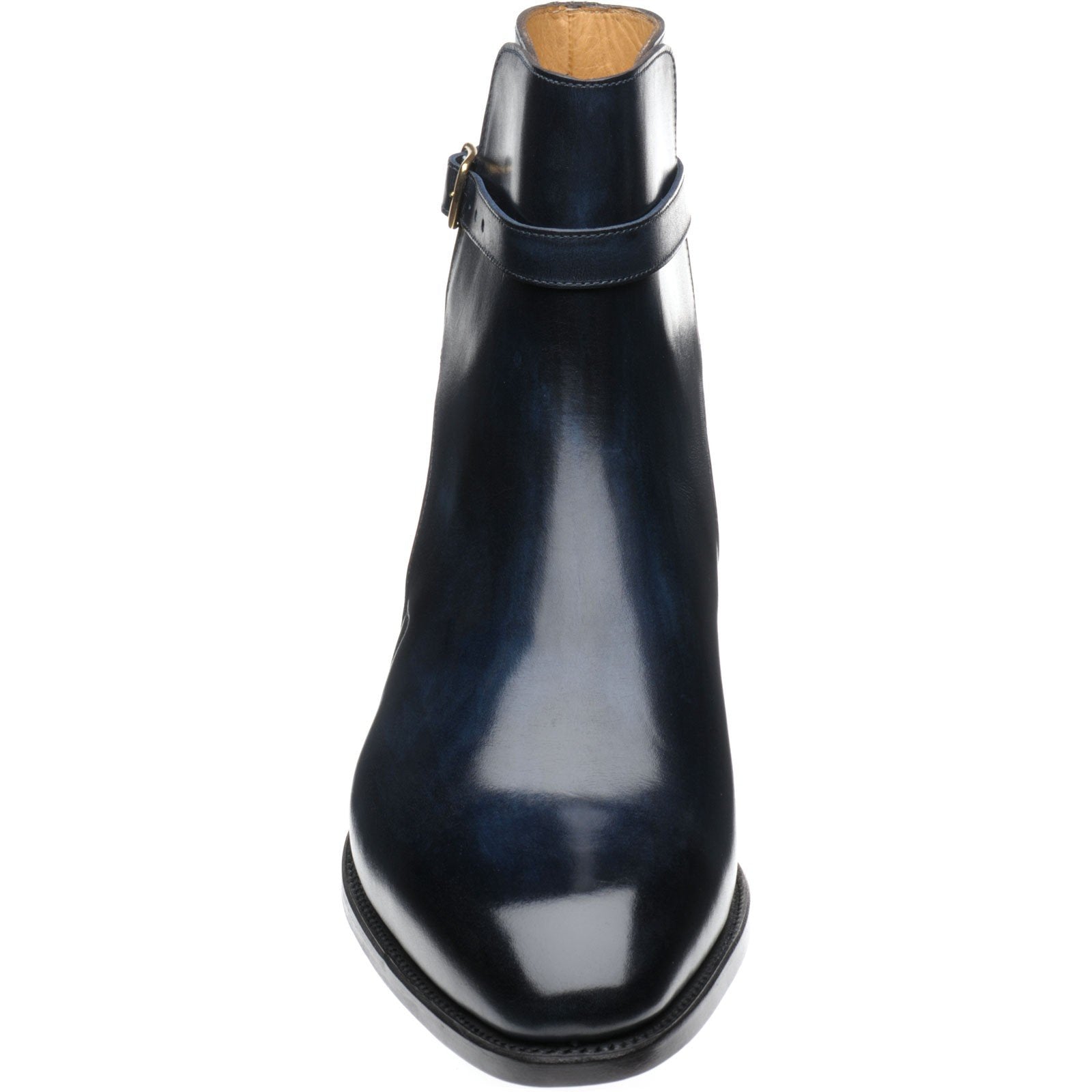 Navy Blue Leather Warwick Slip On Jodhpur Boots for Men