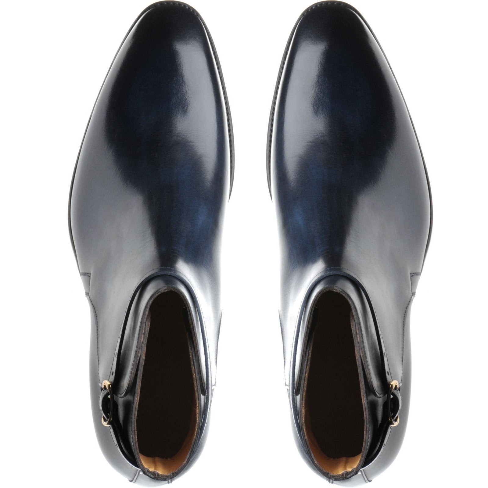 Navy Blue Leather Warwick Slip On Jodhpur Boots for Men