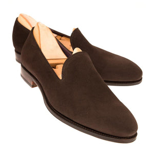 Flat Feet Shoes - Brown Suede Corby Loafers with Arch Support