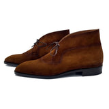 Flat Feet Shoes - Brown Suede Corowa Chelsea Boots with Arch Support