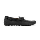 Height Increasing Black Suede Alcalde Driving Loafers