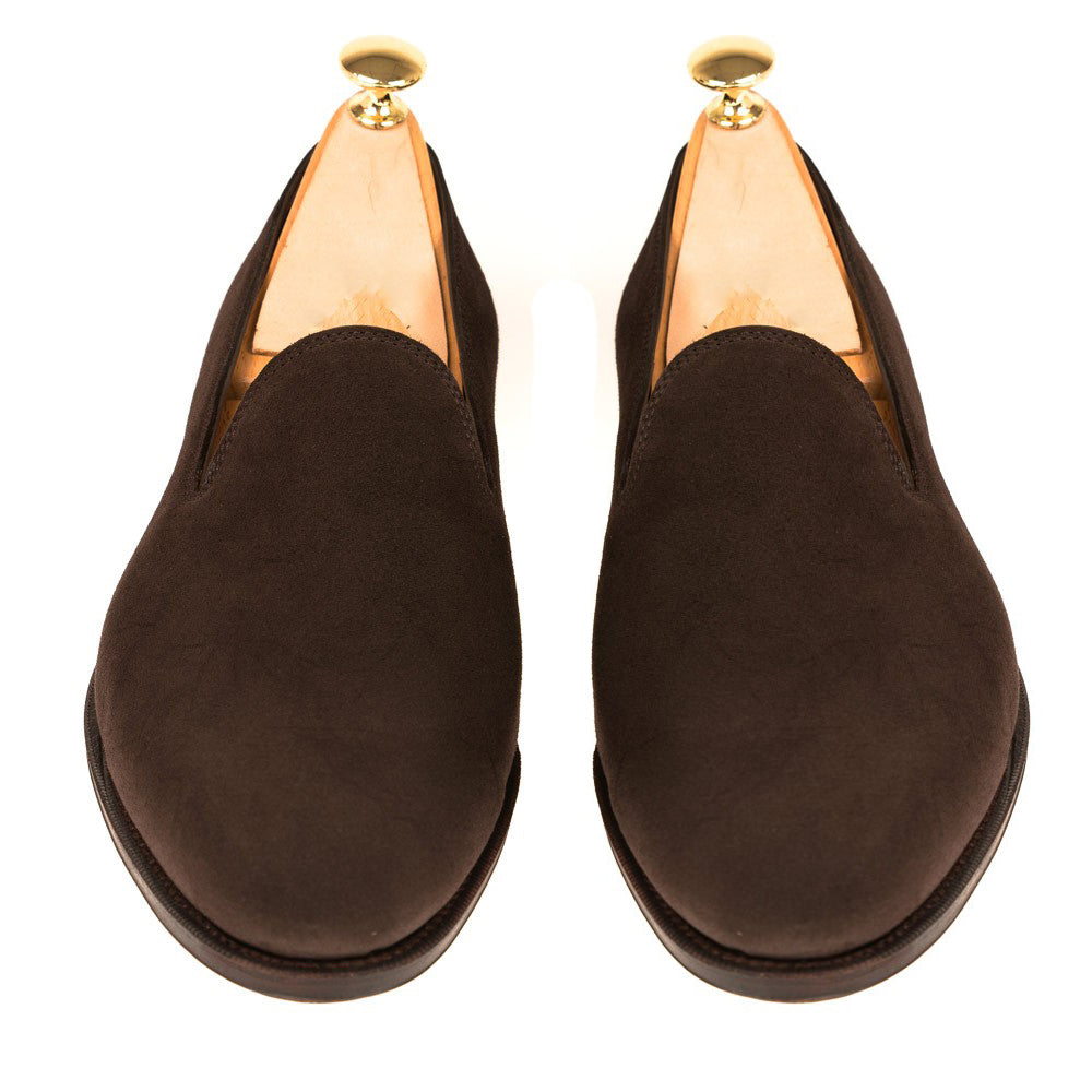 Brown Suede Corby Loafers