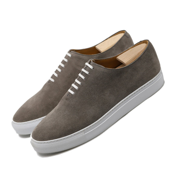 Grey Suede Ferrol Whole Cut Sneakers