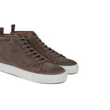 Height Increasing Biege Suede Leather Angus Sneaker Boots