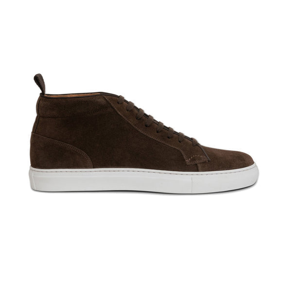 Brown Suede Leather Angus Sneaker Boots