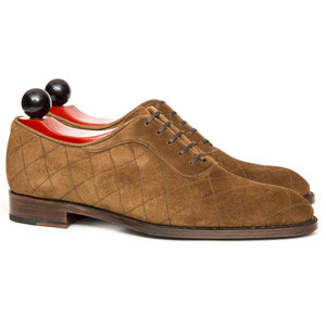 Height Increasing Tan Suede Copnor Oxfords