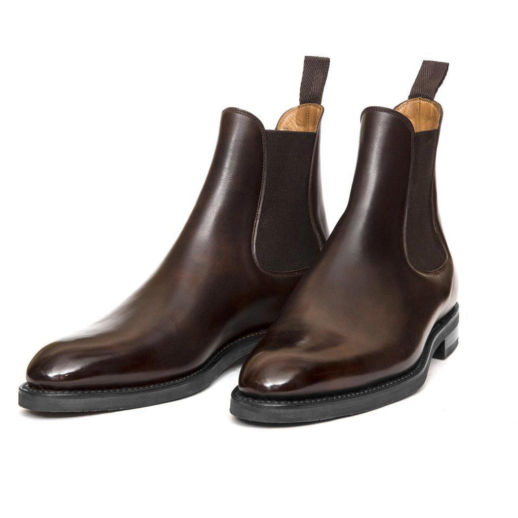 Height Increasing Brown Leather Fenland Slip On Chelsea Boots – Costoso ...