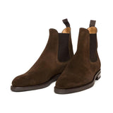 Flat Feet Shoes - Brown Suede Fenland Slip On Chelsea Boots with Arch Support