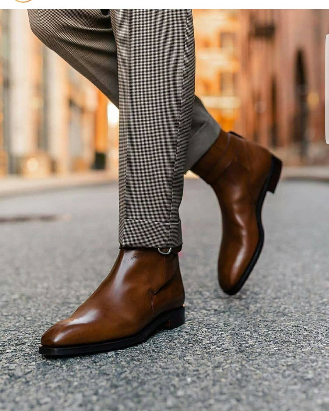 Brown Leather Amarante Slip On Jodhpur Boots