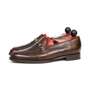 Flat Feet Shoes - Brown Leather Palmela Horsebit Loafers with Arch Support