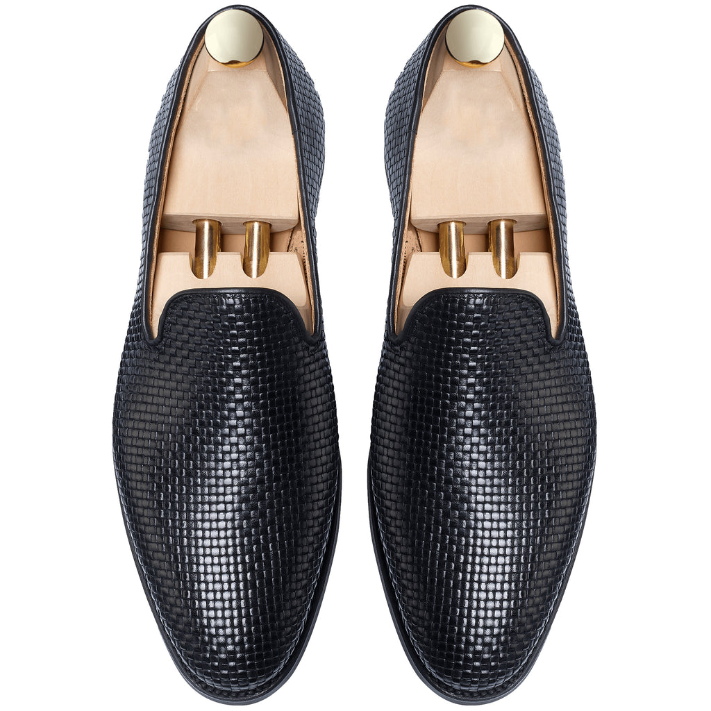 Black Leather Bexley Loafers