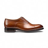 Height Increasing Tan Leather Woodford Balmoral Toe Cap Oxfords - Formal Shoes