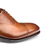 Flat Feet Shoes - Tan Leather Woodford Oxfords with Arch Support