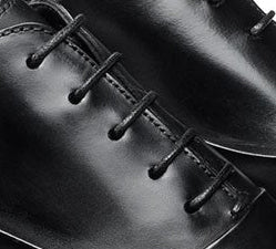 Black Round Dress Shoes Laces