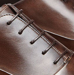 Brown Round Dress Shoes Laces