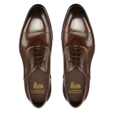 Height Increasing Brown Leather Woodford Balmoral Toe Cap Oxfords - Formal Shoes