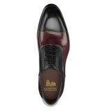 Height Increasing Black and Wine Burgundy Brown Leather Woodford Balmoral Toe Cap Oxfords
