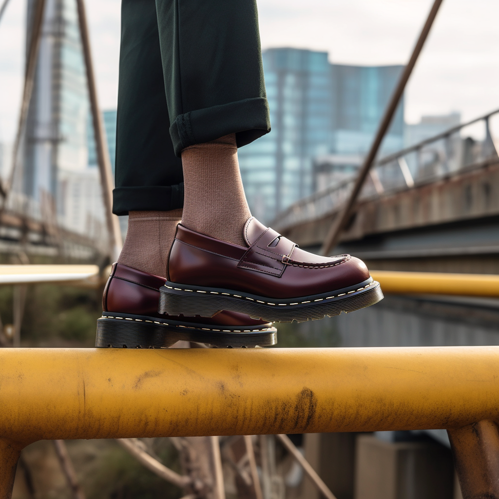 Brown Leather Torontel Chunky Penny Loafers