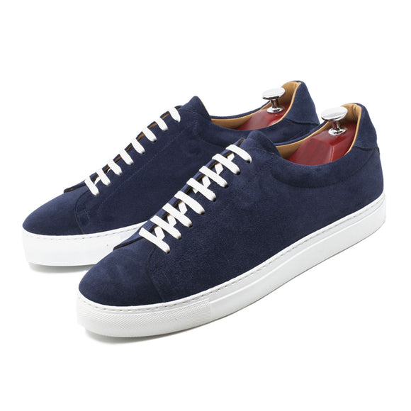 Navy Blue Suede Cieza Whole Cut Sneakers