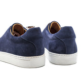 Height Increasing Navy Blue Suede Cieza Whole Cut Sneakers