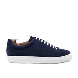 Height Increasing Navy Blue Suede Cieza Whole Cut Sneakers