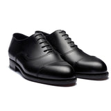 Flat Feet Shoes - Black Leather Broxtowe Balmoral Oxfords with Arch Support