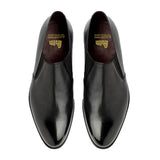 Height Increasing Black Leather Worthing Loafers