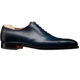 Navy Blue Leather Clapton Brogue Oxfords